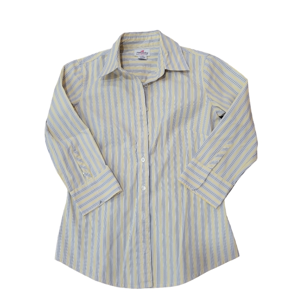 J. Crew Harberdashery‎ Women’s Striped Button Front Top Size XS